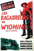 West of Wyoming - French Movie Poster (xs thumbnail)