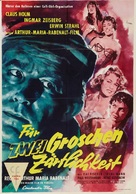 F&uuml;r zwei Groschen Z&auml;rtlichkeit - German Movie Poster (xs thumbnail)