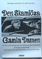 La vieille dame indigne - Swedish Movie Poster (xs thumbnail)