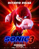 Sonic the Hedgehog 3 - Mexican Movie Poster (xs thumbnail)