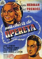 Una chica de opereta - Spanish Movie Poster (xs thumbnail)