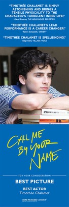 Call Me by Your Name - For your consideration movie poster (xs thumbnail)