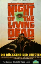 Night of the Living Dead - German VHS movie cover (xs thumbnail)