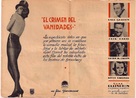 Murder at the Vanities - Spanish poster (xs thumbnail)