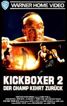Kickboxer 2: The Road Back - German VHS movie cover (xs thumbnail)
