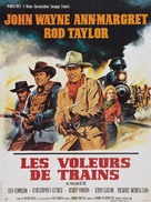 The Train Robbers - French Movie Poster (xs thumbnail)