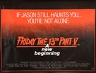 Friday the 13th: A New Beginning - British Movie Poster (xs thumbnail)