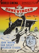 The Wings of Eagles - Danish Movie Poster (xs thumbnail)