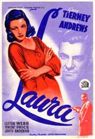 Laura - Spanish Movie Poster (xs thumbnail)