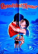 Quand vient l&#039;amour - French Movie Poster (xs thumbnail)