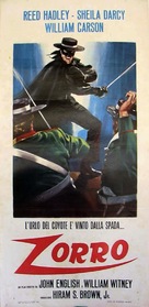 Zorro&#039;s Fighting Legion - Italian Movie Poster (xs thumbnail)