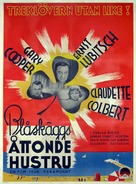 Bluebeard&#039;s Eighth Wife - Swedish Movie Poster (xs thumbnail)