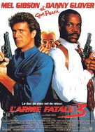 Lethal Weapon 3 - French Movie Poster (xs thumbnail)
