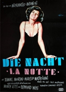 La notte - German Movie Poster (xs thumbnail)