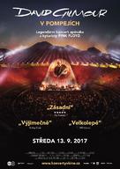 David Gilmour Live at Pompeii - Czech Movie Poster (xs thumbnail)