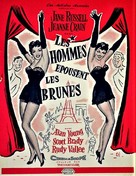 Gentlemen Marry Brunettes - French Movie Poster (xs thumbnail)