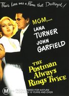 The Postman Always Rings Twice - Australian DVD movie cover (xs thumbnail)