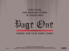 Page One: A Year Inside the New York Times - British Movie Poster (xs thumbnail)