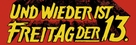 Friday the 13th Part III - German Logo (xs thumbnail)