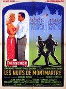 Les nuits de Montmartre - French Movie Poster (xs thumbnail)