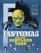 Fant&ocirc;mas contre Scotland Yard - Danish Movie Poster (xs thumbnail)