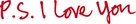 P.S. I Love You - Logo (xs thumbnail)