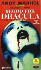 Blood for Dracula - Spanish VHS movie cover (xs thumbnail)