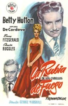 Incendiary Blonde - Spanish Movie Poster (xs thumbnail)