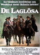The Long Riders - Swedish Movie Poster (xs thumbnail)