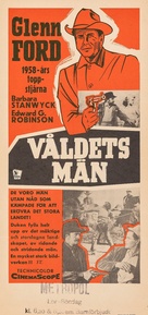 The Violent Men - Swedish Movie Poster (xs thumbnail)