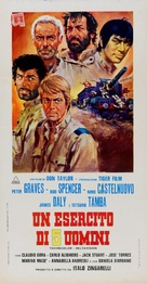 Esercito di cinque uomini, Un - Italian Movie Poster (xs thumbnail)