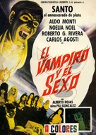 Santo en El tesoro de Dr&aacute;cula - Mexican Movie Poster (xs thumbnail)