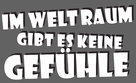 I rymden finns inga k&auml;nslor - German Logo (xs thumbnail)
