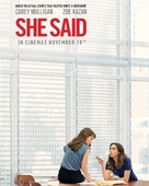 She Said - Indian Movie Poster (xs thumbnail)