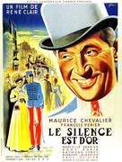 Le silence est d&#039;or, Le - French Movie Poster (xs thumbnail)