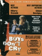 Boys Don&#039;t Cry - For your consideration movie poster (xs thumbnail)