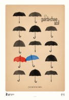 The Blue Umbrella - Brazilian Movie Poster (xs thumbnail)