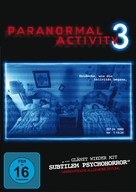 Paranormal Activity 3 - German DVD movie cover (xs thumbnail)