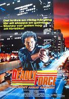 Deadly Force - Swedish Movie Poster (xs thumbnail)