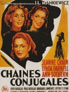 A Letter to Three Wives - French Movie Poster (xs thumbnail)