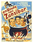 Road to Zanzibar - French Movie Poster (xs thumbnail)