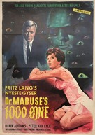 Die 1000 Augen des Dr. Mabuse - Danish Movie Poster (xs thumbnail)