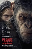 War for the Planet of the Apes - Swiss Movie Poster (xs thumbnail)