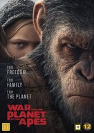 War for the Planet of the Apes - Danish DVD movie cover (xs thumbnail)