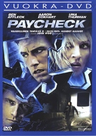 Paycheck - Finnish DVD movie cover (xs thumbnail)