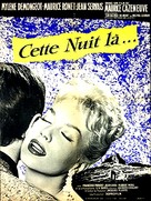 Cette nuit-l&agrave; - French Movie Poster (xs thumbnail)