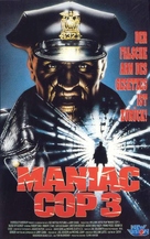 Maniac Cop 3: Badge of Silence - German VHS movie cover (xs thumbnail)