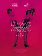 Gentlemen Prefer Blondes - French Re-release movie poster (xs thumbnail)