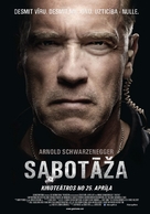 Sabotage - Latvian Movie Poster (xs thumbnail)