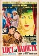 Luci del variet&agrave; - Italian Movie Poster (xs thumbnail)